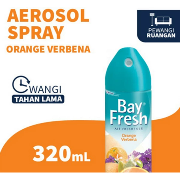 Bayfresh aerosol orange verbena 320ml x 12 pcs/ctn