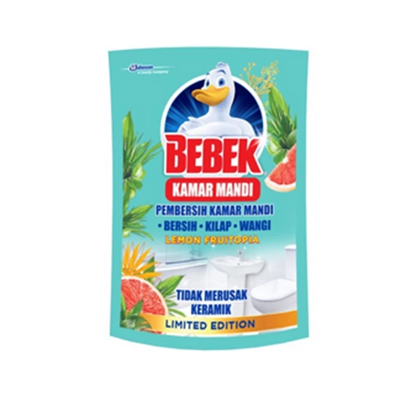Bebek bathroom lemon fruitopia pouch 400ml x 12 pcs/ctn 23940000