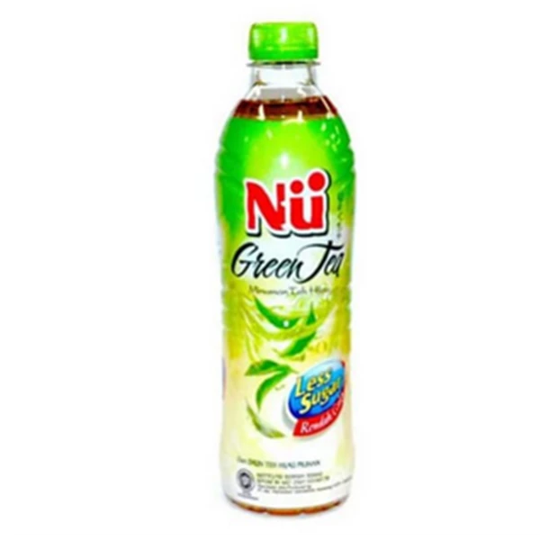 Nu green tea less sugar (rendah gula) 450ml x 24 pcs/ctn barcode 36060003