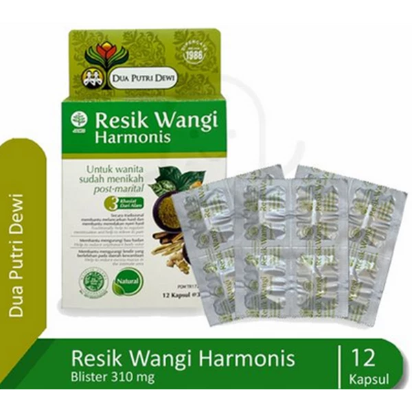 Resik wangi harmonis (1 inner box = 1 strip @ 12 kapsul) x 96 inner box
