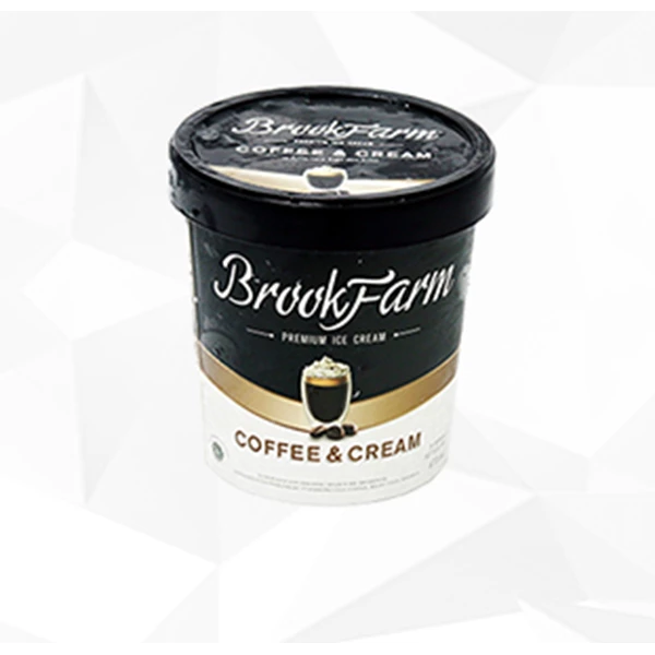 Brookfarm ice cream coffee & cream 473ml x 4 pcs/ctn (10000161)