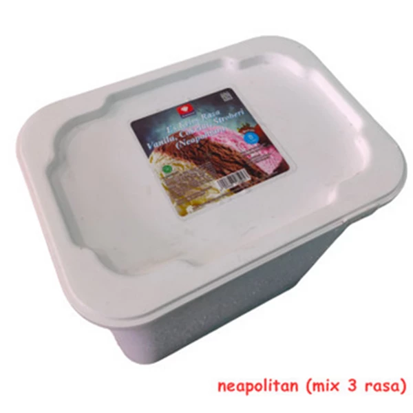 Diamond ice cream rasa neapolitan 8 liter x 1 pcs (10000047)