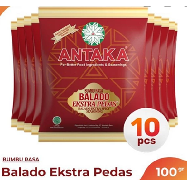 Antaka Balado red spice extra spicy (@10 sachets) per carton of 20 renceng code 4060001
