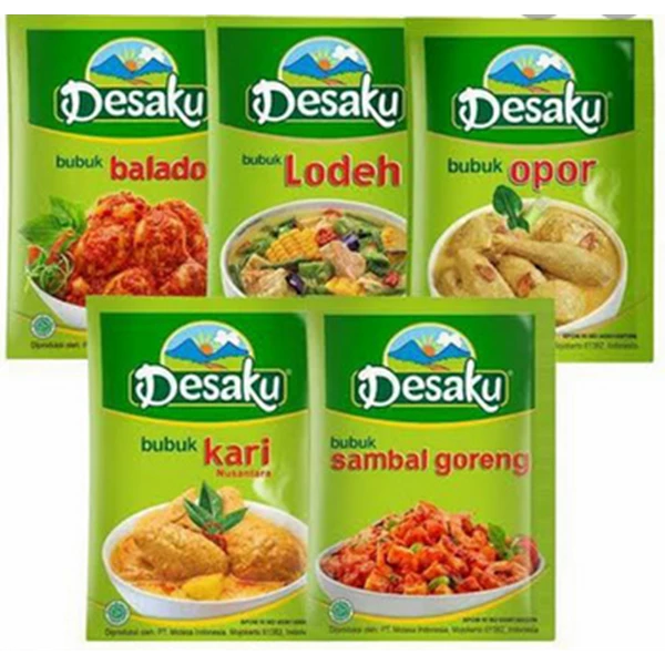 Desaku Lodeh Seasoning Powder 12.5gr (@10 sachets) per carton of 12 renceng (6912601)