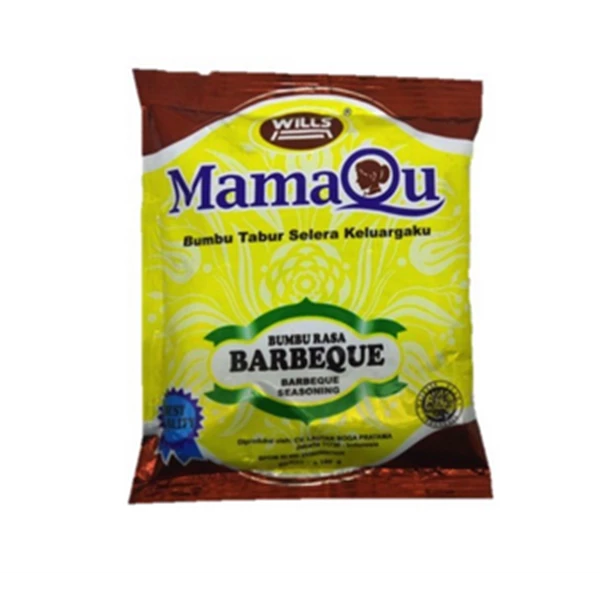 Mamaqu BBQ seasoning 100gr (@10 sachets) per carton of 10 renceng (4501002)