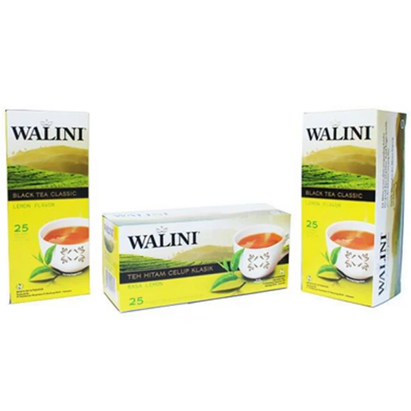 Walini classic lemon black tea bag (@25 sachets) per carton of 48 boxes (1605303)