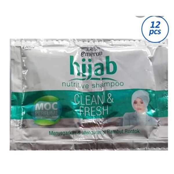 Emeron shampoo hijab clean & fresh sachet 12 ml per carton of 240 pcs (10800)