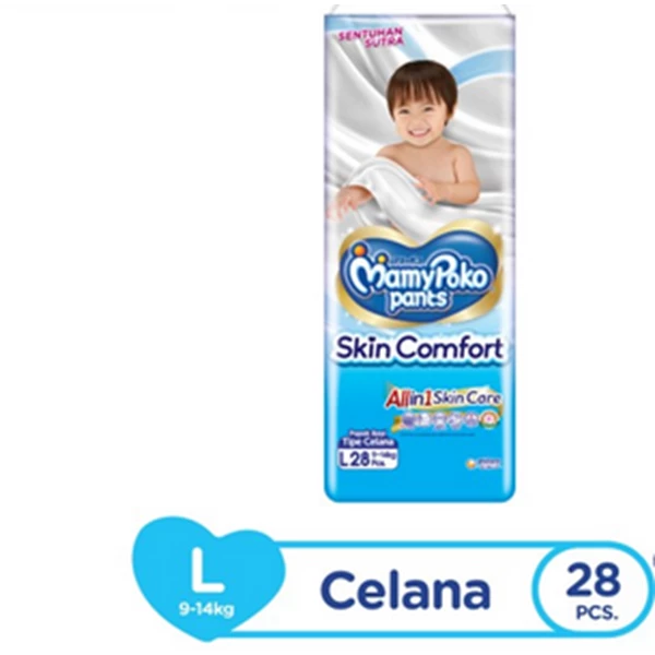 Mamypoko pants skin comfort L28 (@ contents 28 pcs) per carton of 4 bags (4202428)