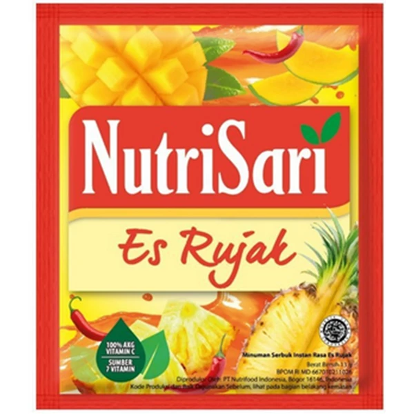 Nutrisari es rujak 13gr pls (@contain 40 pcs) per carton of 4 packs (2000702)