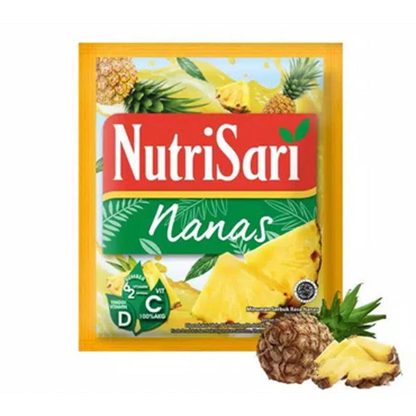 Nutrisari ice pineapple 13gr pls (@ contents 40 pcs) per carton of 4 packs (2000609)