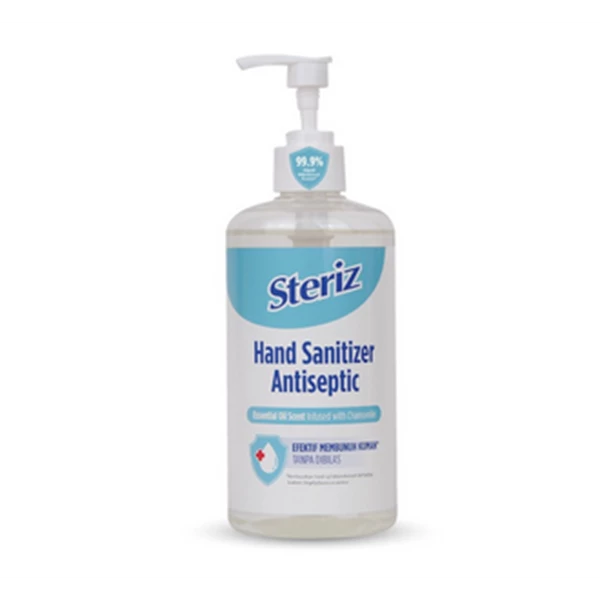 Steriz hand sanitizer antiseptic essential oil scent 500ml per dus isi 12 pcs (8992771300149)