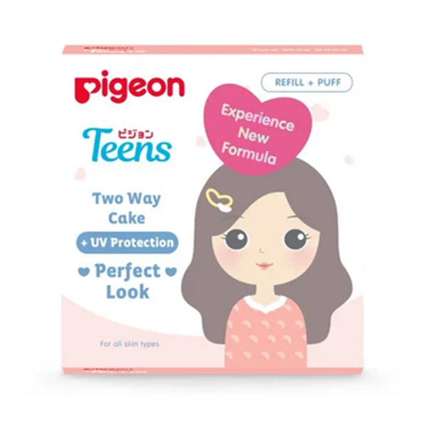 Pigeon teens two way cake refill 14gr sand new per carton contents 48 pcs (8992771008915)