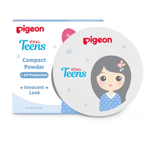 Pigeon teens refill compact powder + uv sand 14gr per carton of 24 pcs (8992771010031)
