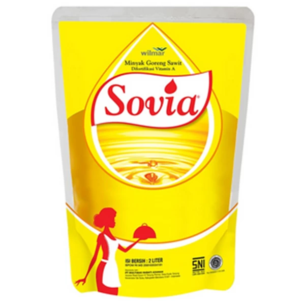 Sovia cooking oil refill 2 liters per carton of 6 pcs