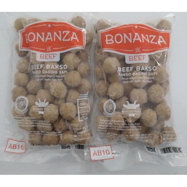 Bonanza beef meatballs Ab10 500gr per box of 16 pcs (FG2292052010)