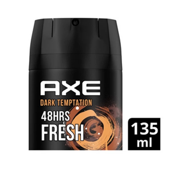 Axe deodorant body spray dark temptation 135ml per box of 12 pcs (8999999572709)