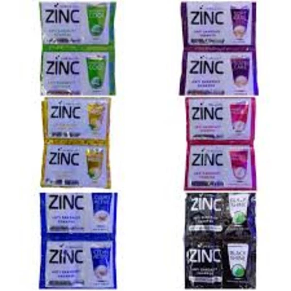 Zinc Shampoo Men Anti Hairfall Double 10 ml per karton isi 240 botol 10753