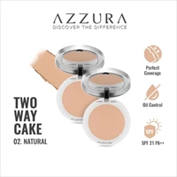 AZZURA Two Way Cake AD Matte Finish 02 Natural 12 gr per pcs/karton (TWCA12N)