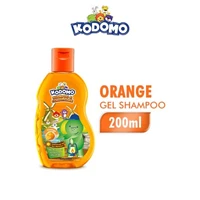 Kodomo Shampoo Gel Orange 200 ml per karton isi 24 botol bar code(KSG200O)
