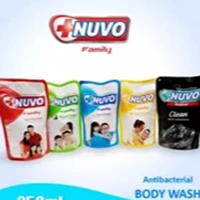 NUVO  Liquid Body Soap Gold (Energizing) 60 ml  per karton isi 48 pouch bar code 1060894