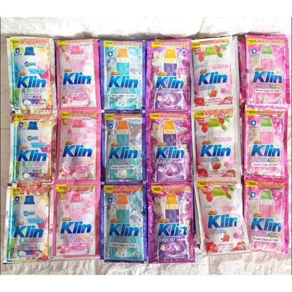SO KLIN Liquid Detergent White Bright 22 ml per karton isi 130 sachet bar code (SKLSCW10)