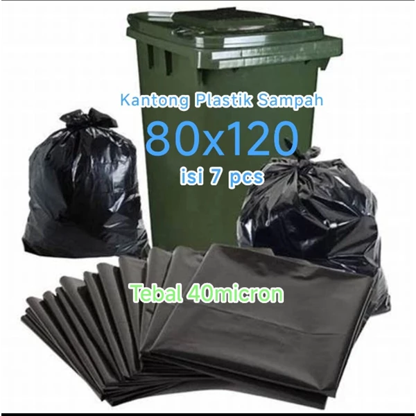 80 x 120 Plastic Trash Bags Pack of 25