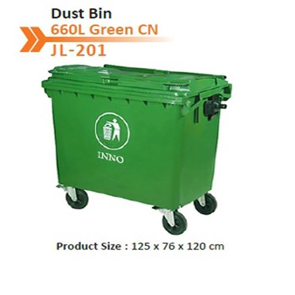 Dust Bin 660 L Green JL-201