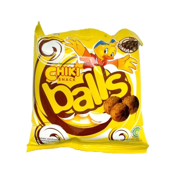 Chiki balls chocolate (renceng) 10gr x 60 pcs/ctn