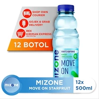 Mizone White Isotonic Cranberry White Tea Extract Mood Up 500 ml x 12 botol/ctn