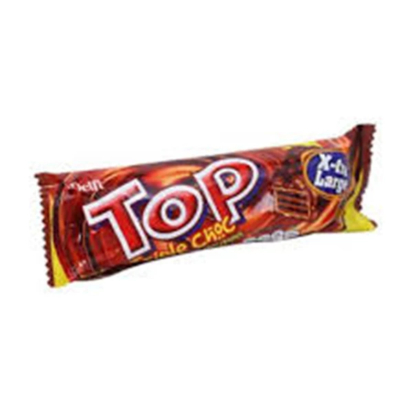Delfi top chocolate wafer krispi cokelat 38 gr (1 x 8 x 24) pcs/karton