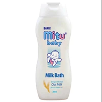 Mitu Baby Milk Bath Fresh & Clean Oat Botol 200 ml x 24 pcs per karton