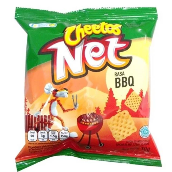 Cheetos net barbeque (renceng) 10 gr x 60 pcs/karton