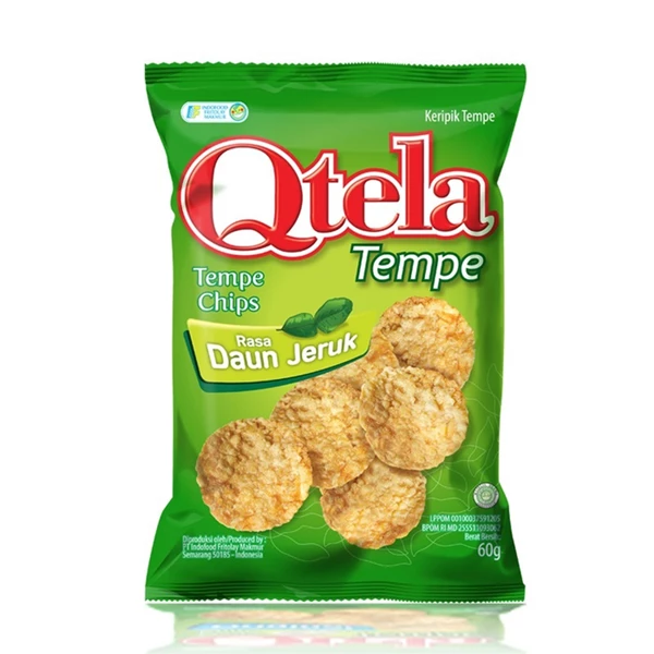 Qtela chips tempeh lime leaf flavor 185 gr x 12 pcs/carton