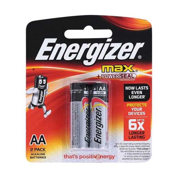 Baterai AA Energizer E92 BP2 + 1 Max 3S