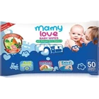 Mamy love baby wipes with almond oil & vit E 50s x 30 pcs/karton 1