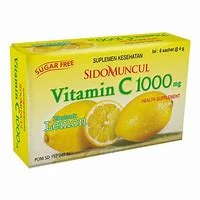Sido Muncul Kuku C - 1000 Lemon /6 sachets per karton isi 120 box