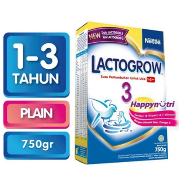 Lactogrow 3 Happynutri 6(750 gr x 2)/carton