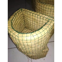 Pot sabut kelapa kawat Setengah lingkaran per pieces