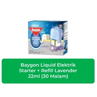 Baygon Liquid Elektrik Lavender 30 N Refill 22 ml x 24 pcs/ctn