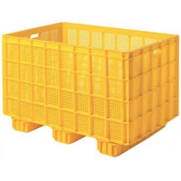 Rabbit container plastik berlubang + kaki pallet type 7909+K Size P110xL750xT705mm (Estimasi)