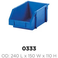 Rabbit part case series (box container plastik) type 0333 Size P240xL150xT110mm (Estimasi)